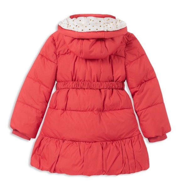 NWT Kate Spade Girl’s Rosette Puffer Jacket - Picture 3 of 5